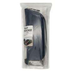 LIHIT LAB. ALTNA 托盤式矽膠筆袋 L尺寸, 海軍藍, 1個