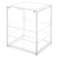 FAmILyLIFE 生活 潮玩全透明3層磁吸門展示盒 A-496, 1個