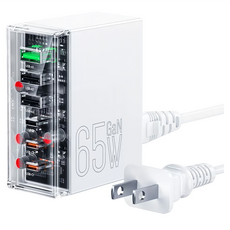 hoco. 浩酷 N36 創想六口 3C3A桌上型充電器, 白色, 1個