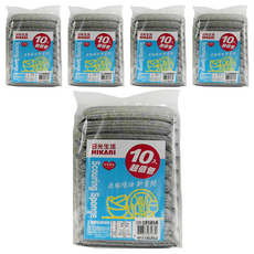 HIKARI 日光生活 加厚洗碗海綿 超值包 去垢除油 新素材, 10個, 5包
