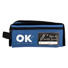 筌翔國際 環保大小可分開大筆袋, 22.8x10x6.3cm, 顏色隨機, 6個