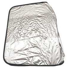 第三代升級版雙層加厚加大抗UV外鈦銀內黑汽車前擋防曬隔熱遮陽板 142 x 77cm, 1個