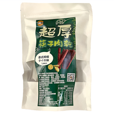 太禓食品 超厚筷子真空肉乾 泰式檸檬口味, 160g, 1包