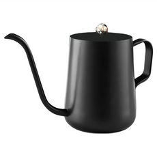 304不鏽鋼細口手沖咖啡壺, 600ml, 1個, 顏色隨機