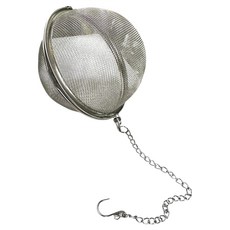 龍族 304茶濾球 9cm 附鏈條掛鉤 輕鬆享受品茗樂趣, 1個, Silver