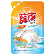 藍寶 洗碗精補充包 柑橘香, 800g, 1包