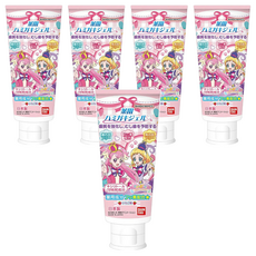 BANDAI 兒童牙膏 寵物光之美少女 草莓味，藥用成分，含木糖醇，無著色劑，無發泡劑, 50g, 5個