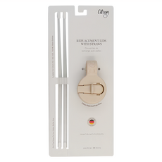 Citron 小檸檬 專利水壺蓋, 附吸管 替換蓋, 奶油白, 1個