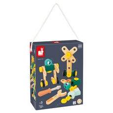 Janod 小木匠創意玩 工具總匯 50個, 木製工具遊戲組, 混和顏色, 培養邏輯思維, 1盒