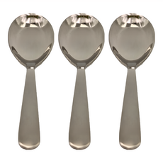 Green Bell 綠貝 大平匙 #304不鏽鋼, 圓底3支, 單色, 1組