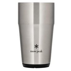 snow peak 雪諾必克 真空啤酒厚平底杯 銀色 16oz, 1個
