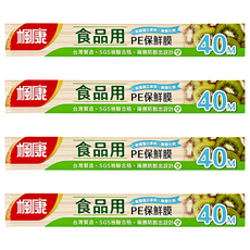 楓康 食品用PE保鮮膜, 40m, 4盒