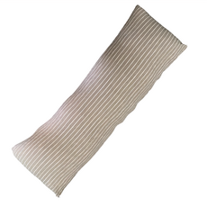 J&N 針織緹花彈性長抱枕 填充棉, 米色, 110 x 40cm