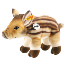 Steiff 德國金耳釦泰迪熊 Wutzi Young Boar 填充玩具, 28cm, 小野豬, 1個