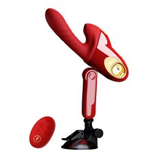 Leten 新一代衝擊吸吮伸縮炮機 Type-C充電, 紅色, 1個