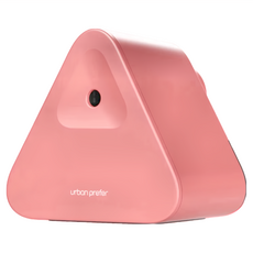 urban prefer SUMO 三角削筆機, 三角重心設計 穩固無需固定器 自動進退筆機制 安全不夾手, 粉色, 1個