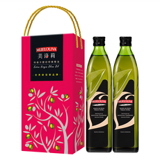 MuELOLIVA 美洛莉 特級冷壓初榨橄欖油禮盒組, 冒煙點200度 煎魚炒菜沒問題, 含橄欖多酚角鯊烯可直接生飲, 可塗抹肌膚當保養品使用, 1盒