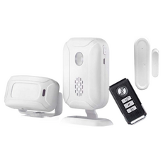 e-kit 逸奇 多功能紅外線分離式迎賓門鈴警報器4件組，ES-50B，LED燈，100米感應距離, 1組