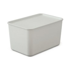 IRIS OHYAMA 愛麗思歐雅瑪 附蓋可堆疊收納盒 FTB-45D, 灰色, 6個