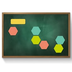 Magpia 橡膠六角形磁鐵板 35 x 3 x 25cm 混和顏色 1組 - 兒童學習教具