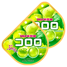 UHA 味覺糖 酷露露Q糖 白葡萄, 48g, 2包