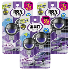 ST 雞仔牌 消臭力 車用夾式芳香劑 3.2ml*2入, 白麝香, 約45日, 3組