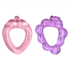 green sprouts 小綠芽冰鎮冷凍型按摩固齒器2件組, 蔬果造型, 舒緩疼痛, 適用於3個月以上寶寶, 固齒器, 1組