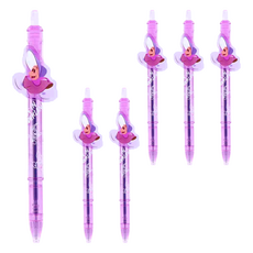 Sun-star 油性原子筆 0.5mm 黑色 牡蠣寶寶 紫色, 6支