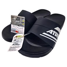 ATTA 運動風圖紋室外拖鞋 - 黑白, 28