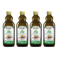 Costa d'Oro 頂級冷壓初榨橄欖油 未過濾，添加維生素B12，750毫升, 4瓶