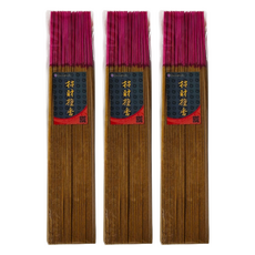 施金玉沐香齋 手作天然立香 招財檀香, 上等中草藥古法調配, 無添加物, SGS檢驗合格, 一尺六立香48公分600克裝, 3袋