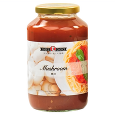 CHEF'S CHOICE 美味大師 義大利麵醬 蘑菇, 新鮮原料 香醇醬汁, 720g, 1罐