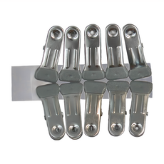 雙手萬能 小白金強力衣夾 防勾紗 超耐曬 夾頭包塑 防勾無痕, 97953N, 1組