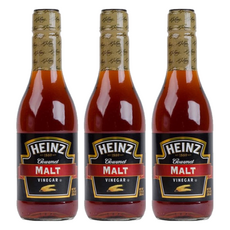Heinz 亨氏 麥芽醋，以啤酒麥芽釀製，帶有烘烤檸檬味，英式調味必備, 355ml, 3瓶