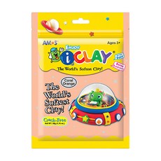 AMOS 阿摩司 超輕黏土 珊瑚橘色 適合3歲以上兒童, 膚色, 50g, 12包