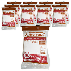 Kyowa 協和紙工 漂白咖啡濾紙 100%天然紙漿 適用於2~4杯咖啡, 80張, 10包