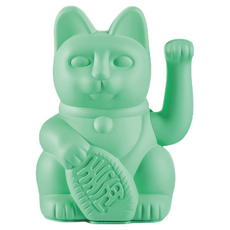 DONKEY 幸運繽紛招財貓, 薄荷綠, 10.5 x 15cm