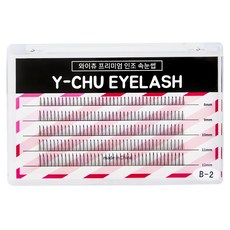 y-chu 優質分株式局部假睫毛 8mm B-2-2, 黑色, 1盒