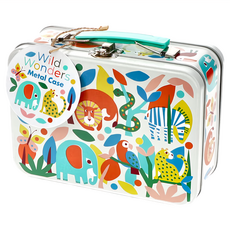 Rex LONDON 手提式文具專用鐵盒/家庭置物盒 不鏽鋼 3歲以上 19 x 8 x 13.5cm, 森林樂園, 1個