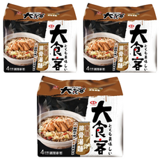 味王 大食客 藥膳排骨湯麵 92g, 12包