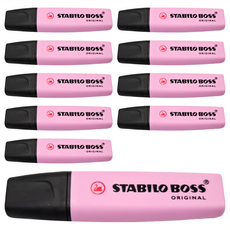 STABILO 思筆樂 波士馬卡龍色經典螢光筆 冷紫紅, 10支