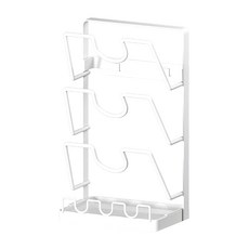 懶角落 廚房壁掛置物架鍋蓋架 三層 U型卡槽放置更穩固 附贈可拆卸的瀝水盤, 1個