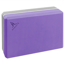 NAMASTE 65D瑜珈磚, 紫色/銀色, 3x6x9 英吋, 300克, S, Violet / Silver, 1個