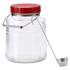 ADERIA GLASS 日本進口復刻玻璃梅酒瓶, 4L, 1個