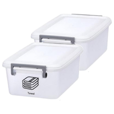 KEYWAY 聯府 每日掀蓋式整理箱 17L, 白色 + 灰色 + 透明, 2個