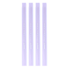 sun-star 大小角度方形長條橡皮擦 大小面積都可擦 好施力, 玫紫粉, 4個