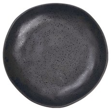 HOLA 和樂家居 艾曜陶瓷湯盤 610g, 黑色, 1個