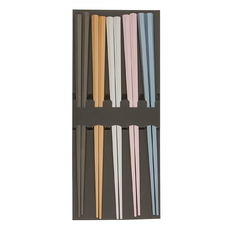 SUNLIFE 日製六角PBT耐熱筷, 筷子, 莫蘭迪色, 1組