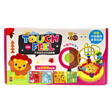 幼福 Touch and Feel 手指迷宮找找遊戲書 附手指繞珠迷宮玩具, 4冊全英語遊戲書