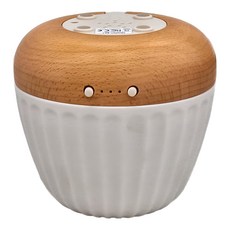 白玉菊石實木底座香薰機 180ml, CAAD0108, 暖光